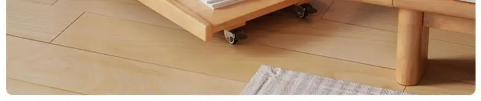 X&D Solid Wood Sofa Side Several Movable Living Room With Wheel Side Cabinet Bedside Shelf Simple Household Coffee Small Table