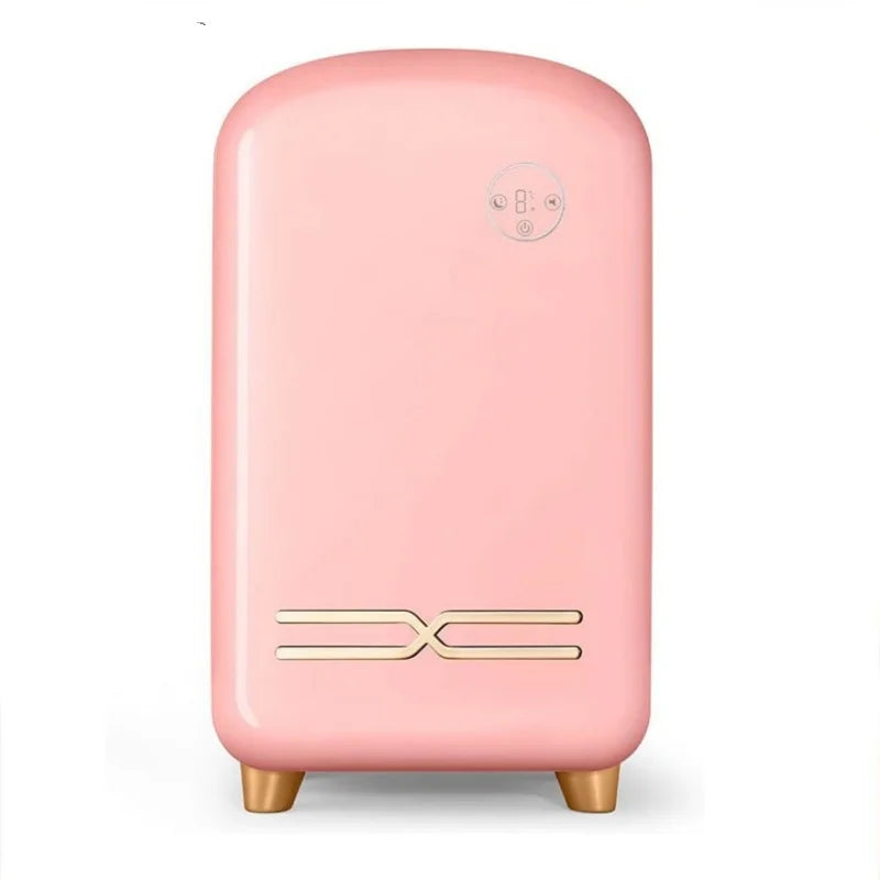 Mini Skin Care Fridge Makeup Cooler 8-18°C Constant Temperature LED Light Beauty Refrigerator for Bedroom Skin Care & Cosmetics