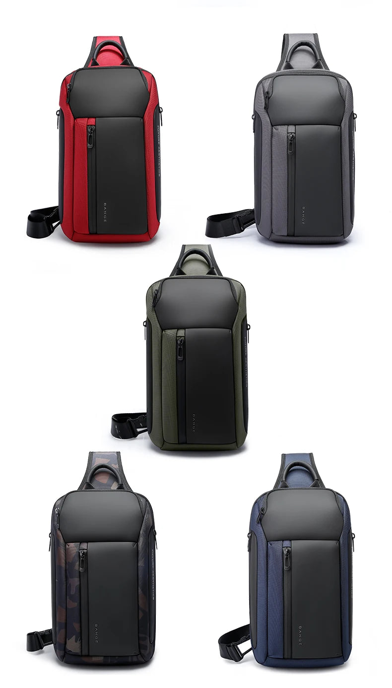 Bange New Oxford Fashion Waterproof Chest Bag Crossbody Bag Men's Models Men's Chest Bag Leisure Shoulder Satchel Large Capacity