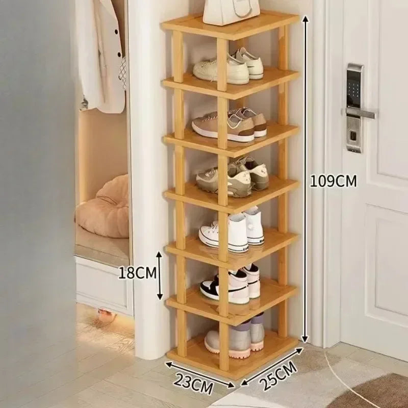 Bamboo Shoe Rack Detachable Shoe Rack for Easy Installation Storage Rack Entrance Storage Rack Multi-layer Simple Storage Rack
