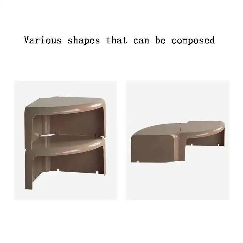 Nordic Round Color Side Table Creative ABS Plastic Coffee Tables Designer Living Room Furniture Modern Home Storage Corner Table