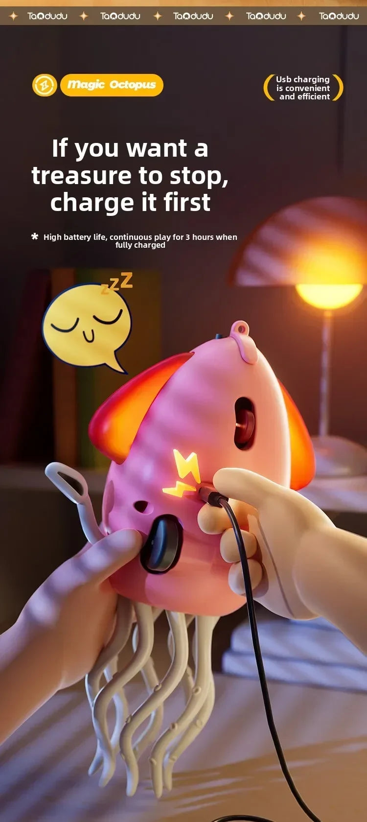 Dancing Octopus Electronic Pets Luminous Fidget Toys Interactive Antistress Stress Relief Toy for Toddler Baby Children Adult