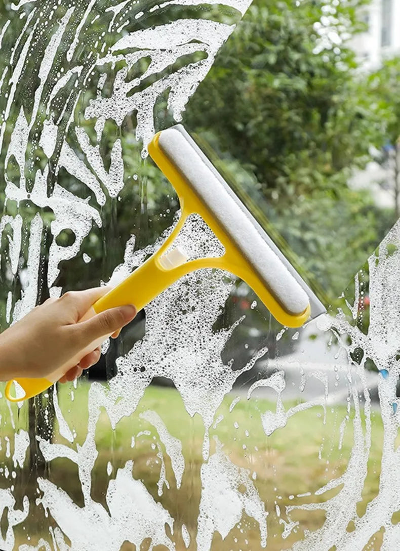 Car Scraper Window Cleaner Wiper Muitifunctional Glass Brush Silicone Squeegee for Car Household Cleaning Tools