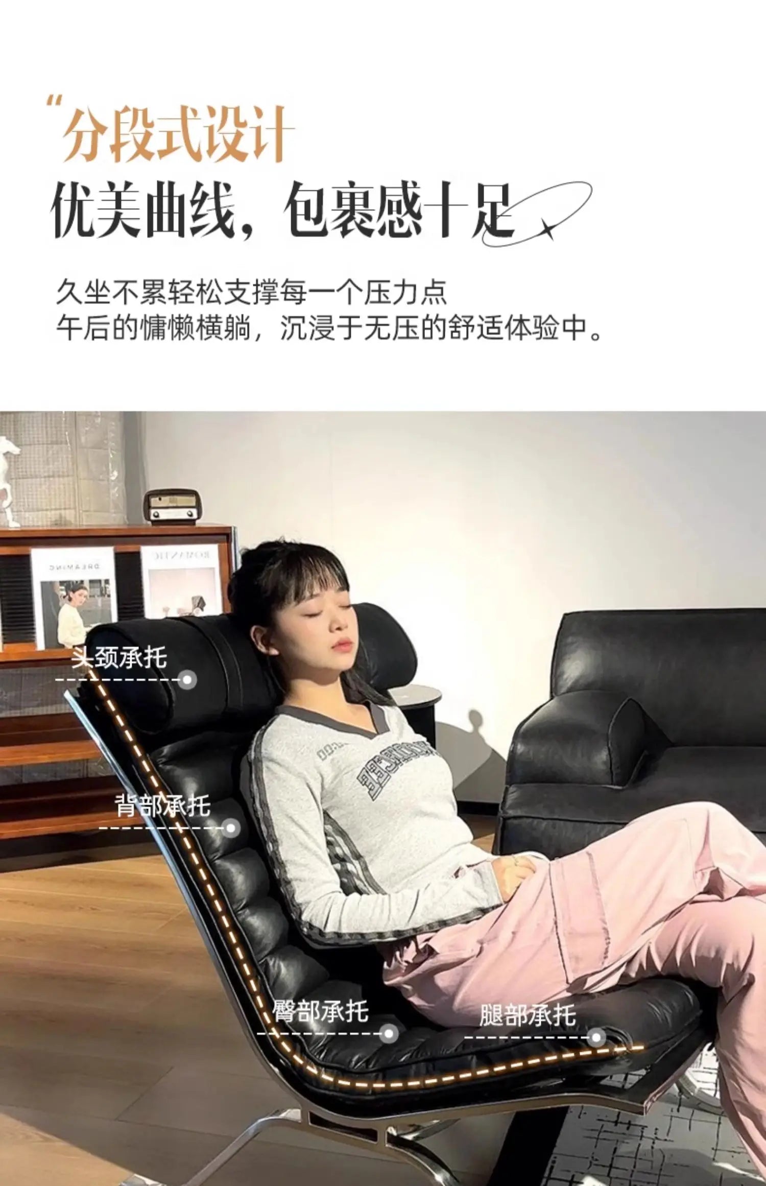 Single Sofa Chair Minimalist Light Luxury Living Room Middle-aged Style High-end Designer Sofa Chair Lazy Leisure Recliner