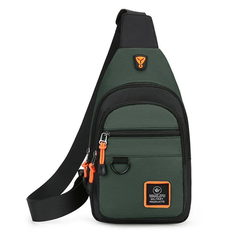 Chest Bags Men's One Shoulder Crossbody Bag Large Capacity Outdoor Sports Leisure Fashion Small Shoulder Bag Backpack Men's