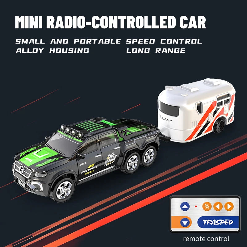 New RC Car MINI Alloy 1/64 Remote Control Car Convenient to Carry 60 Minutes of Work Time Children's Gifts Electronic Toys