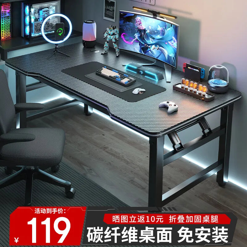 Modern Folding Computer Desk Light Designer Standing Gaming Office Desk Height Adjustment Bureaux De Chambre Furnitures