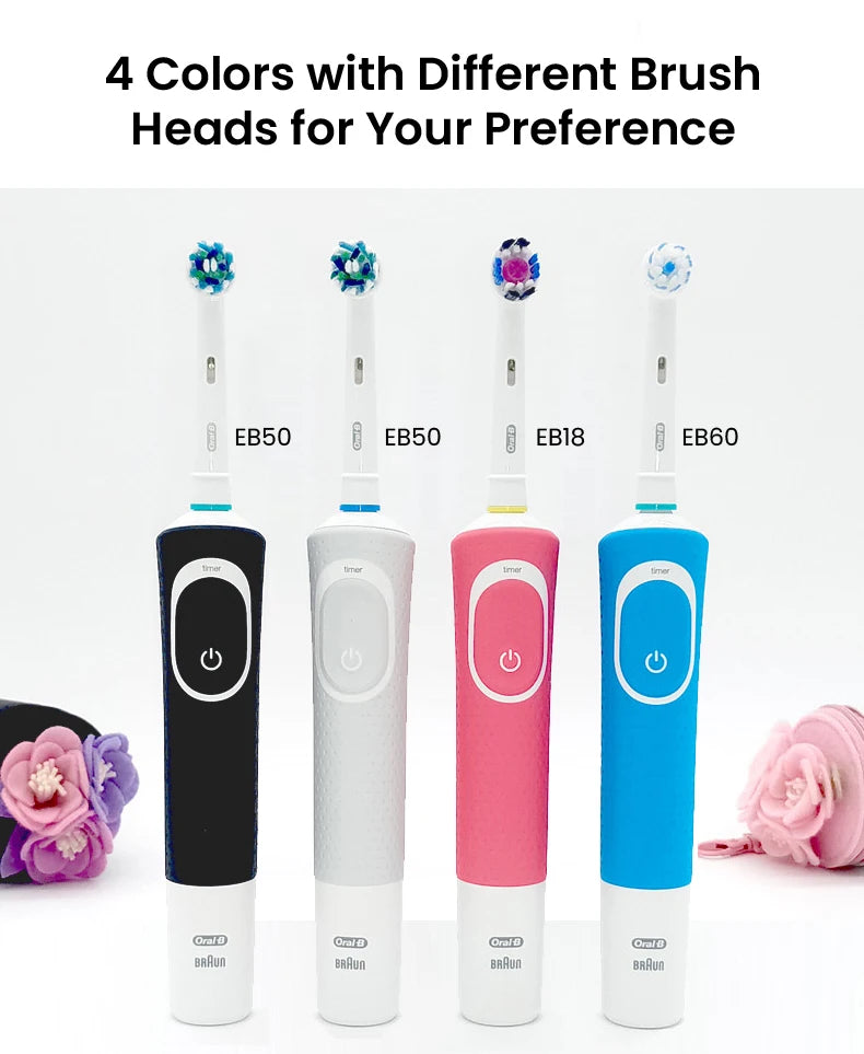 Oral B D100 Electric Toothbrush 2D Vitality Cleaning Teeth Brush Waterproof Electronic Teeth Brush Inductive Charger With Timer