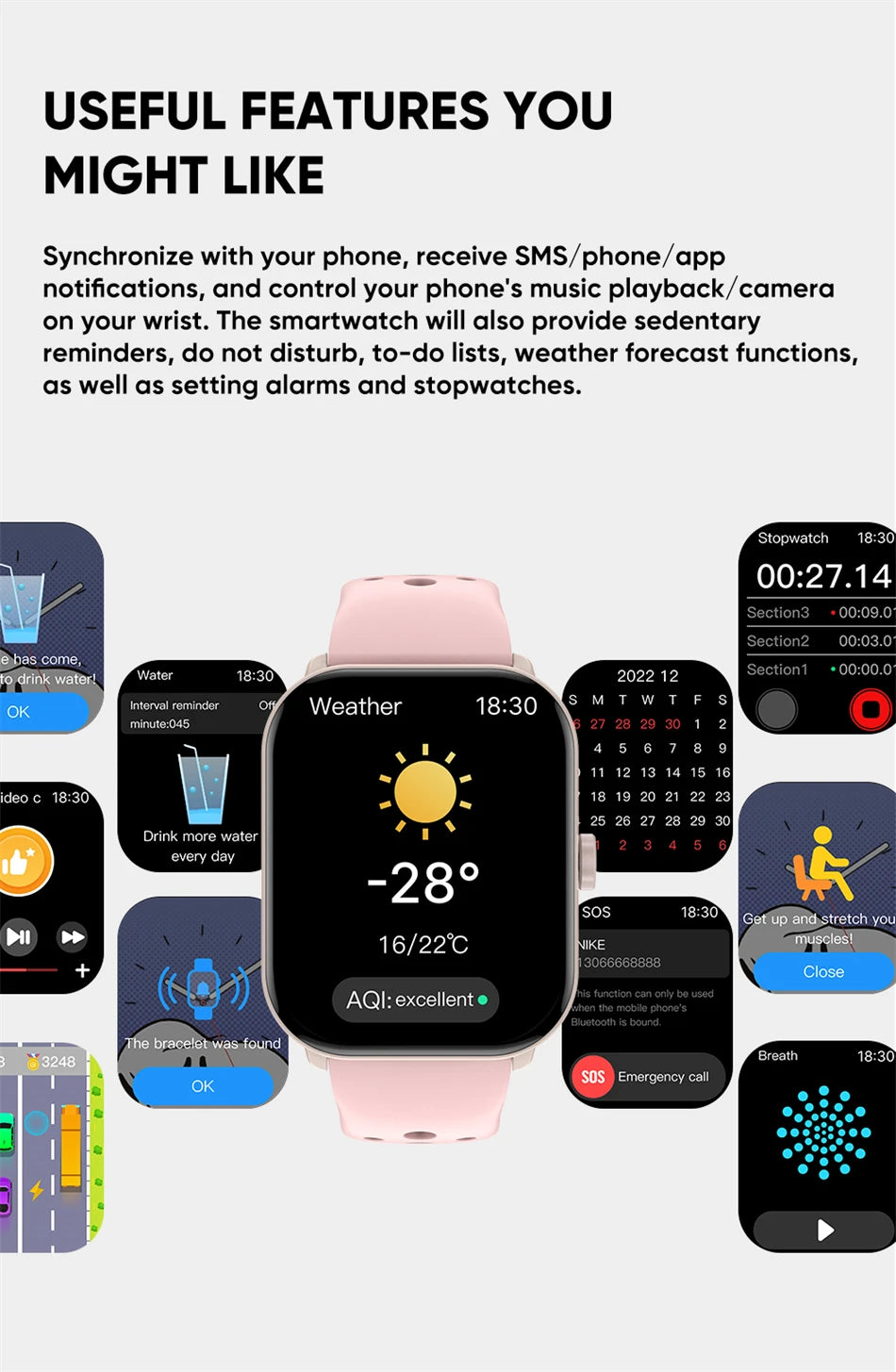 For Xiaomi Watch 5 Global Version Men Women HD AMOLED Display Heart Rate Bluetooth Call GPS Track Waterproof Sports Smart Watch