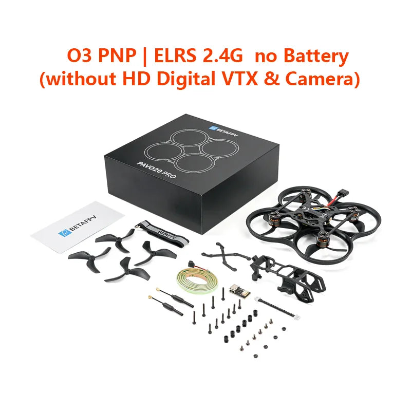 BETAFPV Pavo20 O4 Pro O3 Brushless Whoop Quadcopter  (without HD Digital VTX & Camera) No Battery 2025