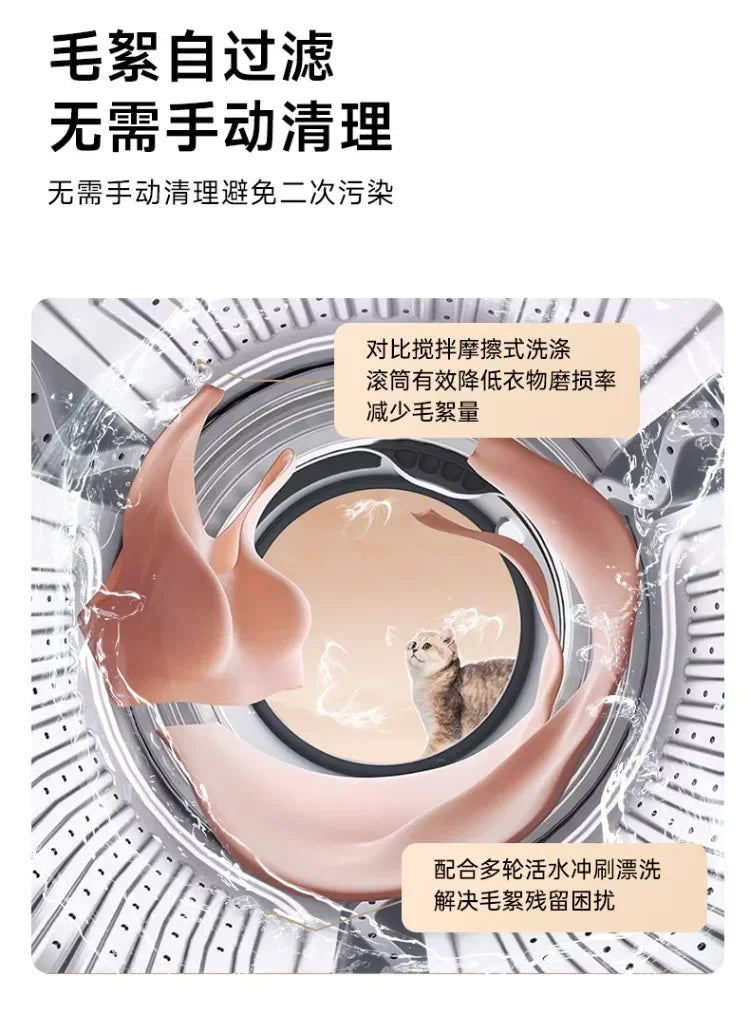 220V Automatic Mini Washing Machine for Underwear Socks Portable Wall Mounted Washer Dryer Combo CBA