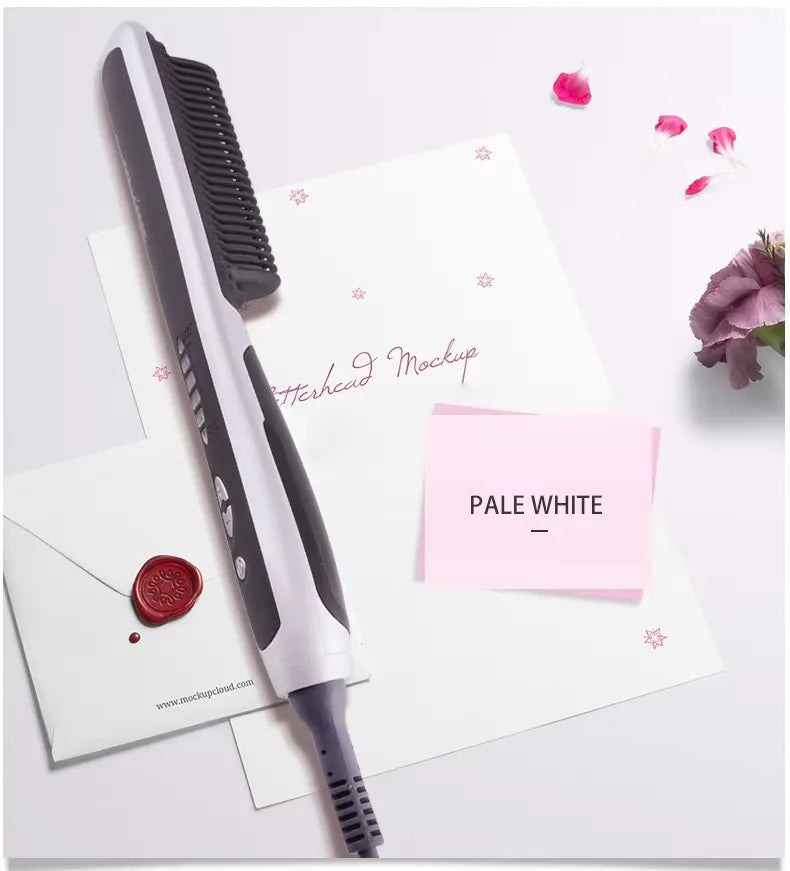 Professional Electric Hair Styling Straightening Smoothing Modeling Brush Rotating Hairbrush Hot Comb Electrical Curling Iron