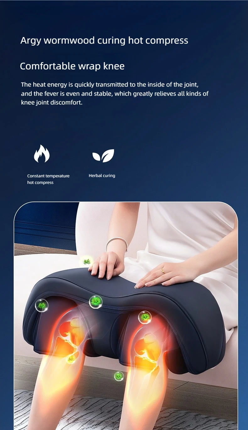 Newly Upgraded Leg And Knee Massager Foot Hot Compress Massage Relaxation Airbag Vibration