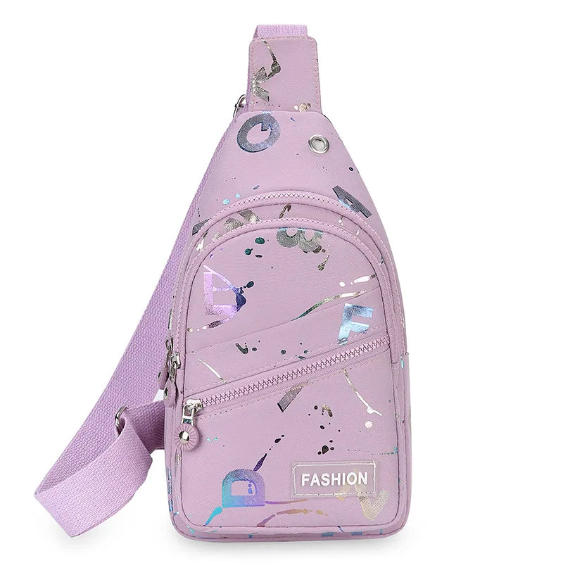 Chest Bag Crossbody Small Sling Backpack Sling Bag for Women, Chest Bag Daypack Crossbody for Travel Sport Crossbody Backpack