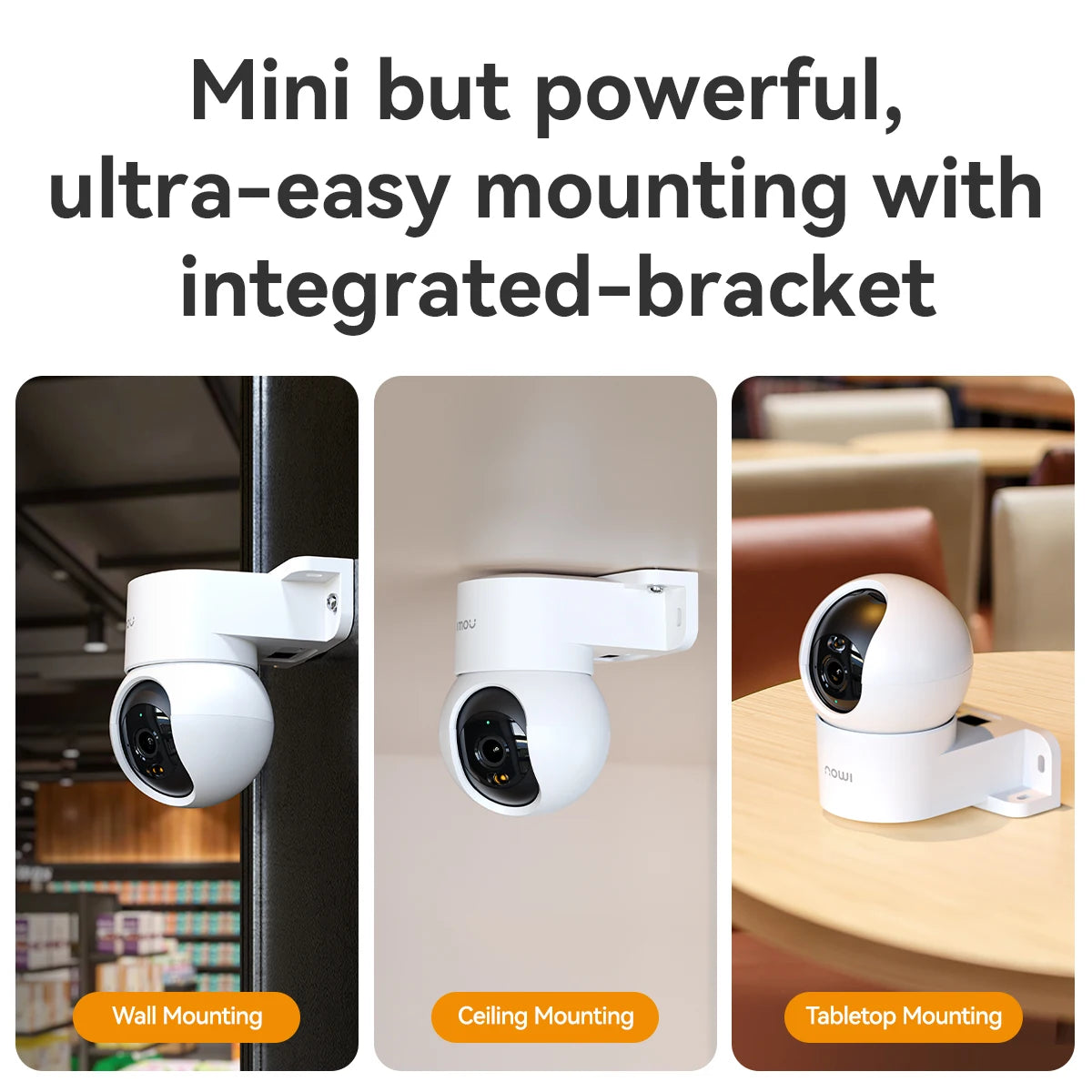 IMOU Ranger Mini 3/5MP IP Camera 360° Human Detection Baby Monitor Home Security Night Vision Surveillance Wireless Wifi Camera