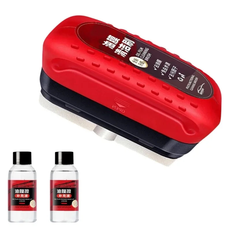 Car Glass Cleaner Cleaning Agent Powerful Windshield Cleaner Car Glass Sponge Cleaning Brush Water Spots Stain Auto Removal Oil