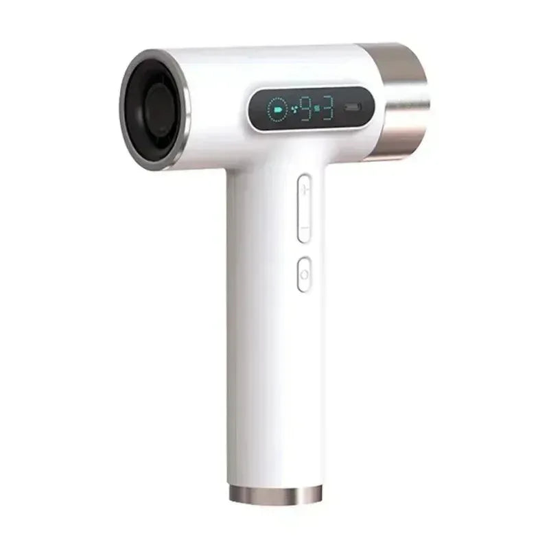 Super Portable USB Charging Wireless Hair Dryer 100000RPM High Wind Powerful Cold/Hot Air Styling Tools LED Display