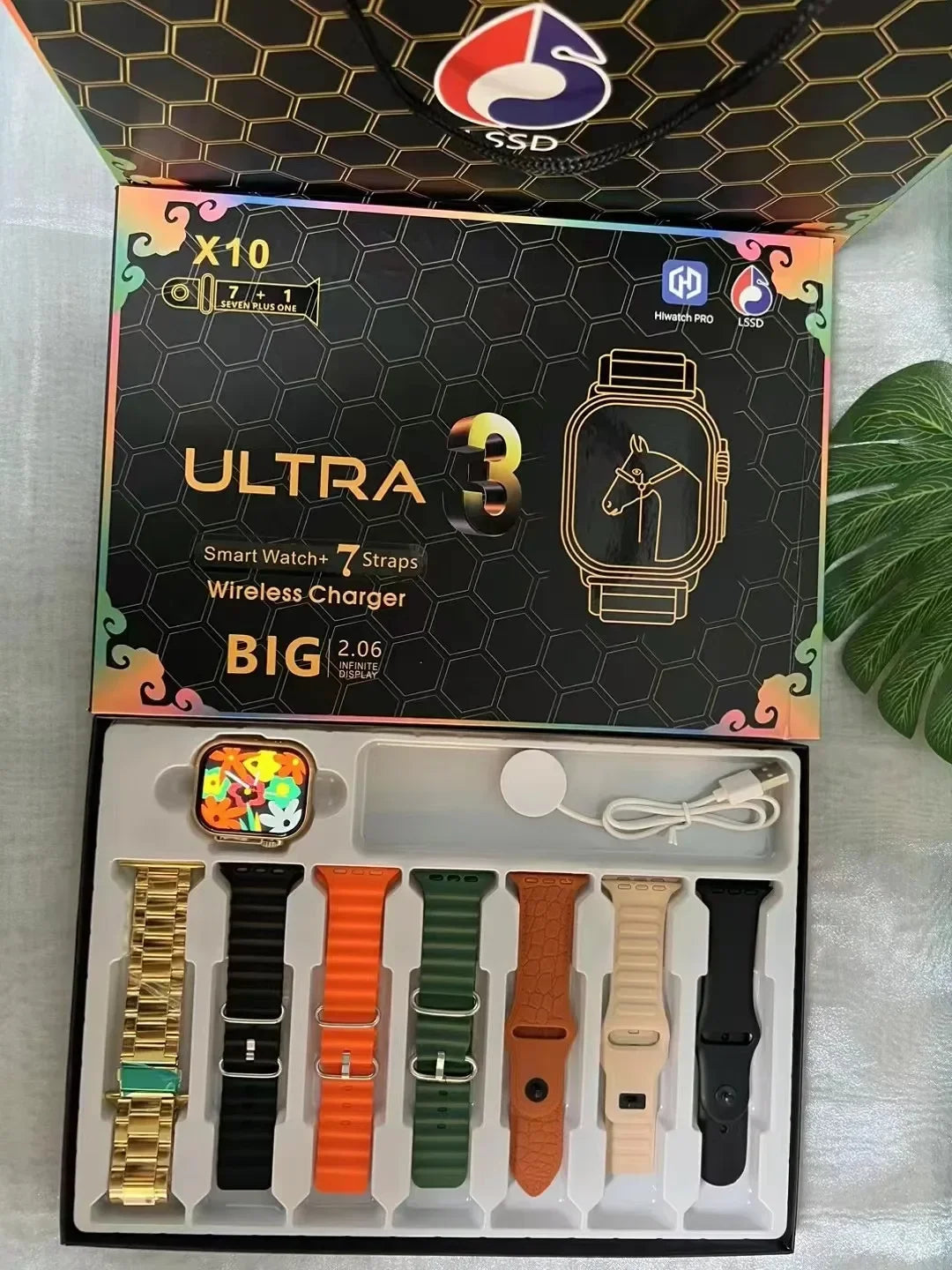 7+1 Smart Watch X10 Ultra 3 Sport Watch for men Women Bluetooth Phone Call SmartWatch DIY watch Faces Waterproof Smart Bracelet