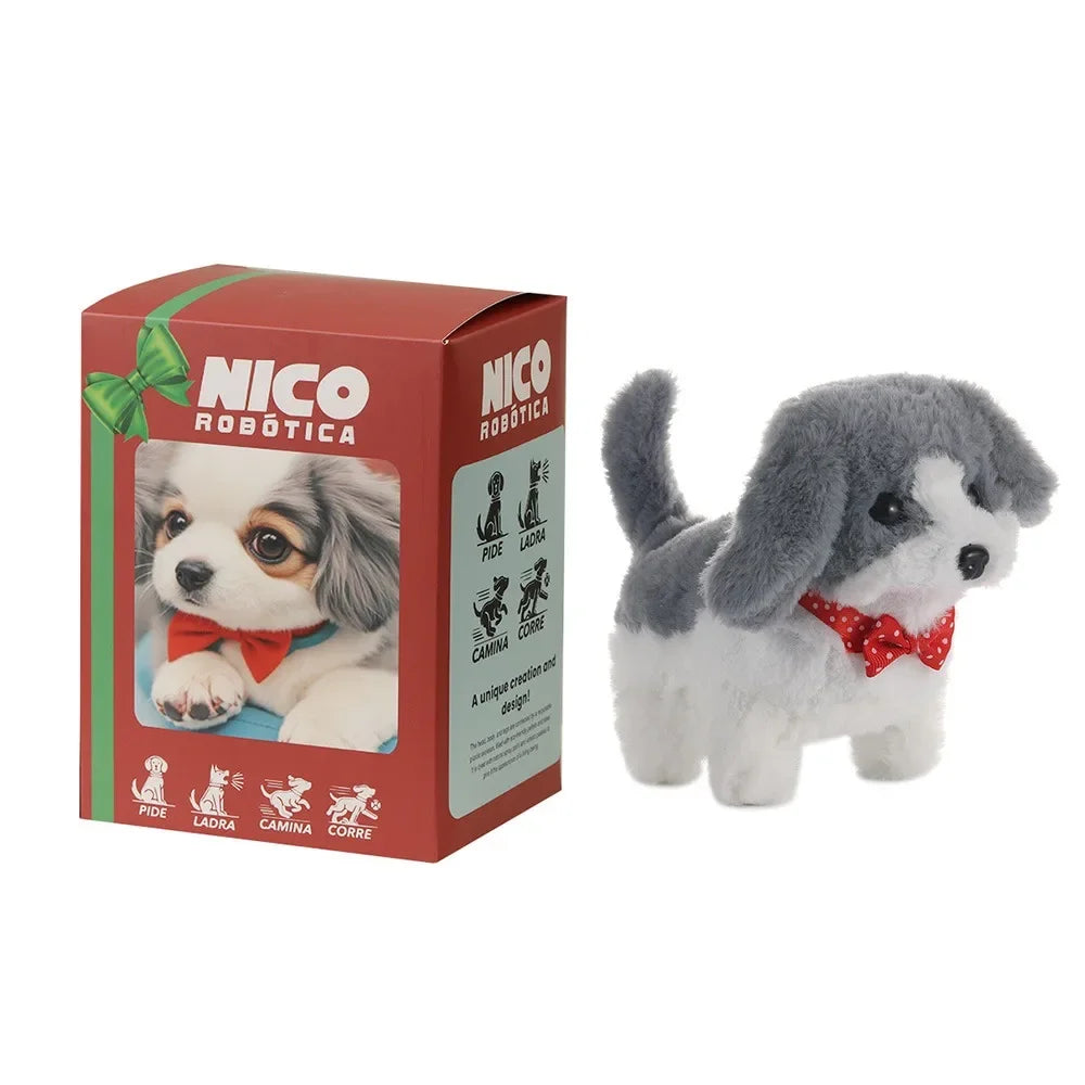 Interactive Plush Electric Toy Dog That Walks and Barks - Intelligent Pet Gift for Kids Birthday
