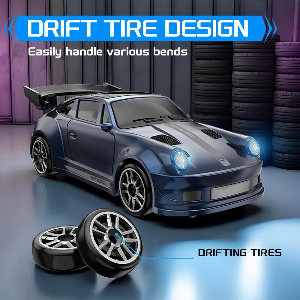 1: 64 Desktop Drift Car Four-Wheel Drive Full Proportion Mini Racing Toy With Rechargeable Battery, Children's Holiday Gift