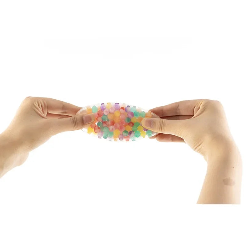 6cm Kids Exotic Pinch The Rainbow Bead Pressure Reducing Ball Vent Ball Decompression Toy TPR Pinch Le Grape Ball Adult Toys