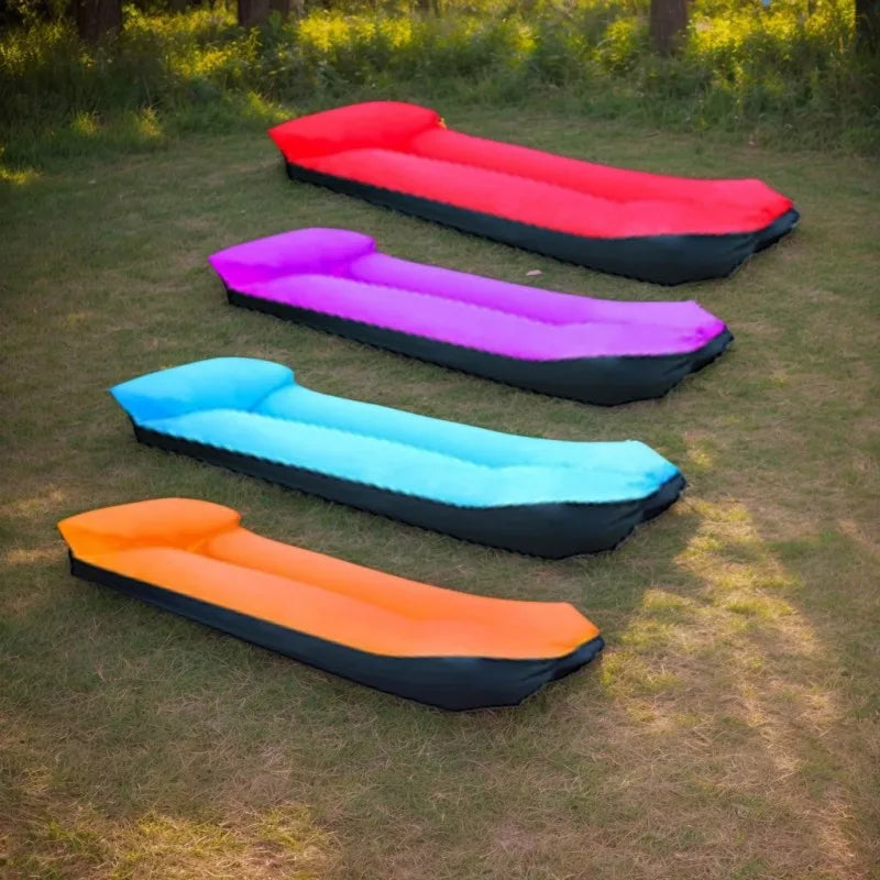 Portable Inflatable Sofa Chair - Quick Inflation and Deflation, Sofa with Storage Bag, Suitable for Travel, Camping - Picnicking