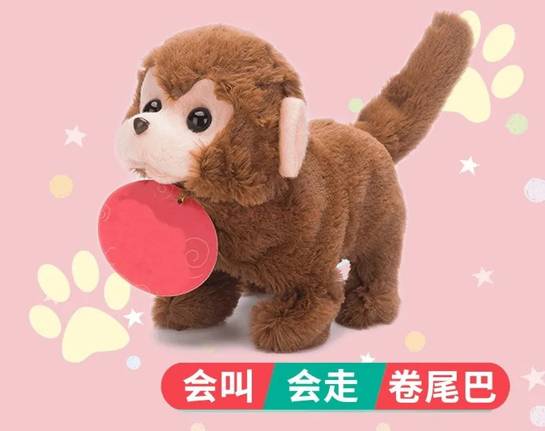 Children's toy electric monkey plush simulation pet 3-5 year old toy baby gift