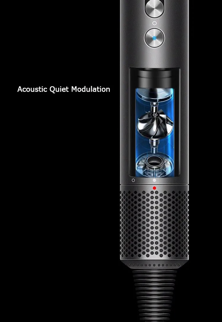 Leafless Hair Dryer New Professional With Flyaway Attachment Negative Ionic Premium Hair Dryers Multifunction Salon Style Tool