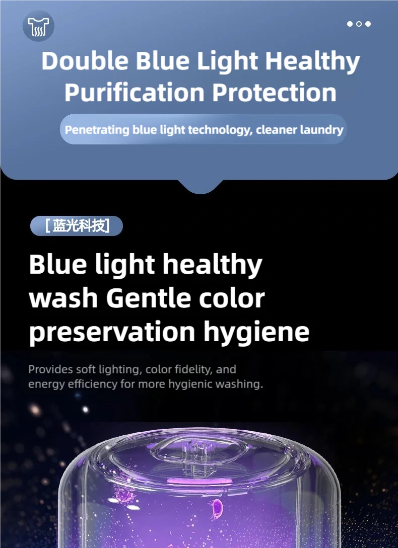 TINSOL New Mini Portable Washing Machine USB Charging Support Silent Fully Automatic Wash Essential for Dorms and Travel