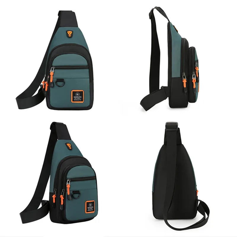 Chest Bags Men's One Shoulder Crossbody Bag Large Capacity Outdoor Sports Leisure Fashion Small Shoulder Bag Backpack Men's