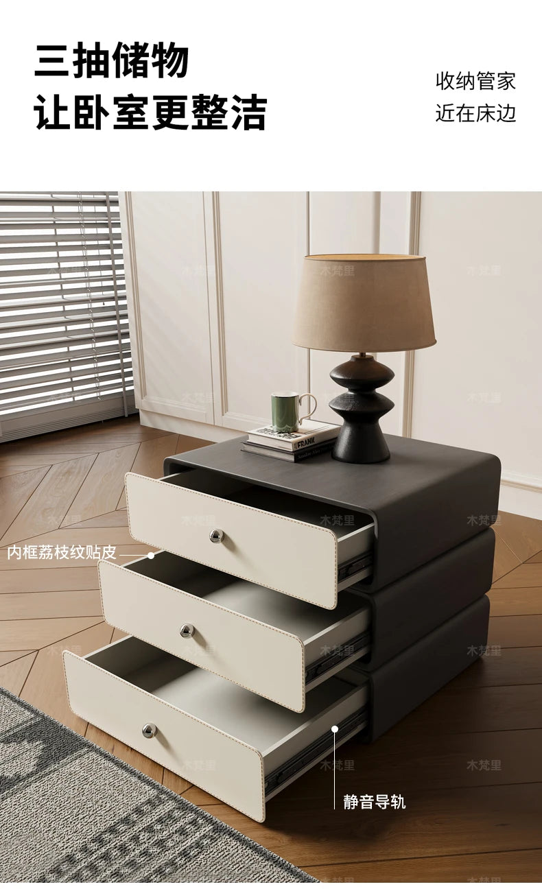 Luxury Storage Bedside Table Bedroom Mobile Cabinets Librero Unique Organizer Nightstand Wood Mesitas De Noche Hotel Furniture