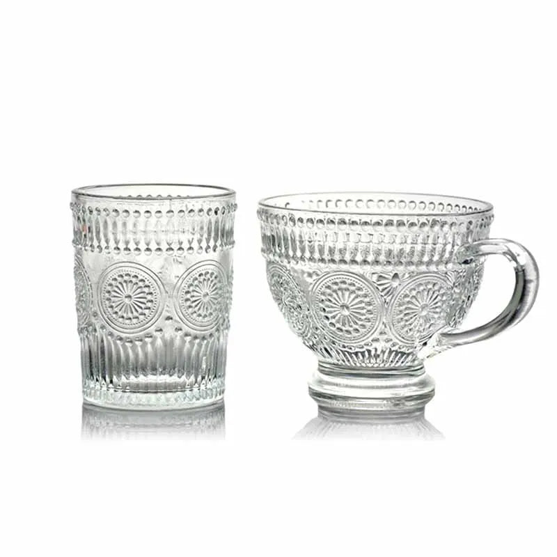 Retro High-Value Drinking Cup, Breakfast Milk Cup,  Cold Extraction, Coffee Cup, Relief