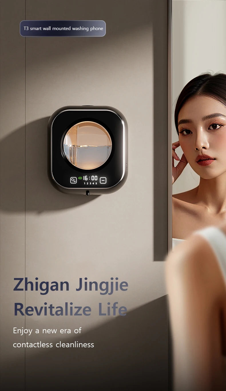 Xiaomi Wall Mounted Automatic Soap Dispenser with Large Capacity Non-contact Rechargeable Sensor Kitchen with LED Intelligence C