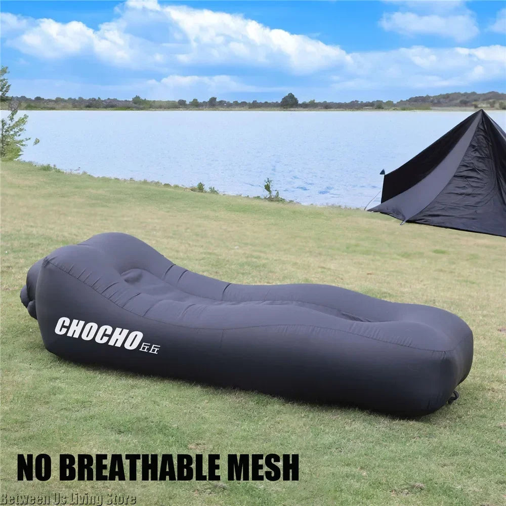 100% Waterproof Amphibious Inflatable Seatings Garden Furniture Lazy Inflatable Bed Convenient Storage Bag Explosion-proof Sofa