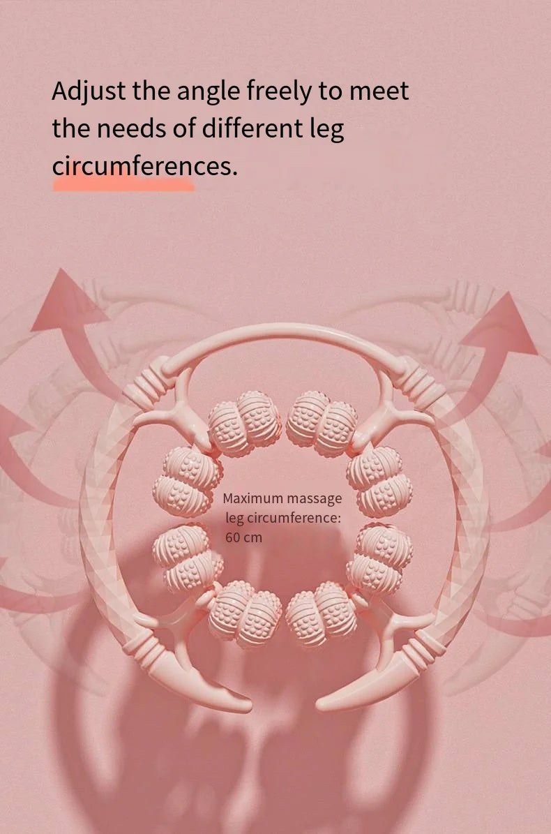 32 Wheel Leg Massager Ring Leg Clamp Roller Leg and Calf Muscle Exercise Home Fitness Relaxation Leg Slimming Tool