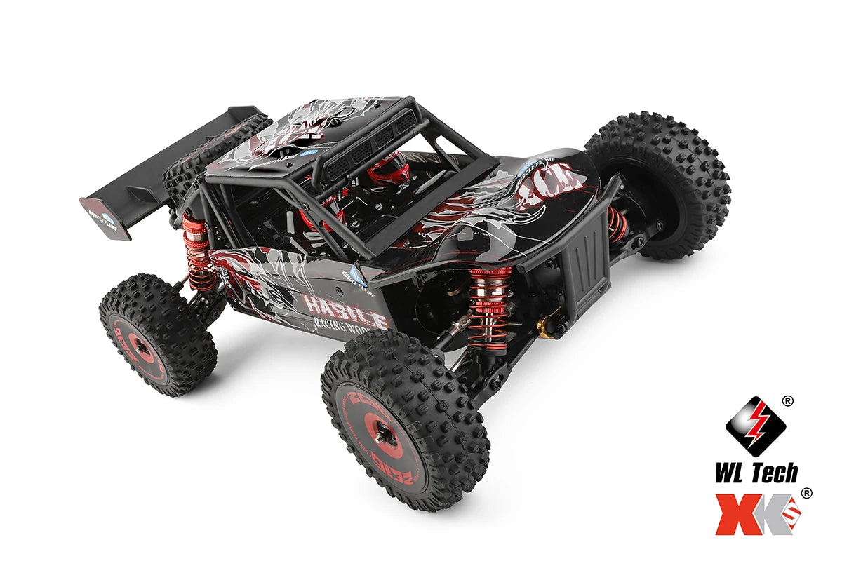 75 KM/H WLtoys 124016 V8 RC Car Brushless 4WD Electric High Speed Off-Road Remote Control Drift Rc Cars for Adults Toys