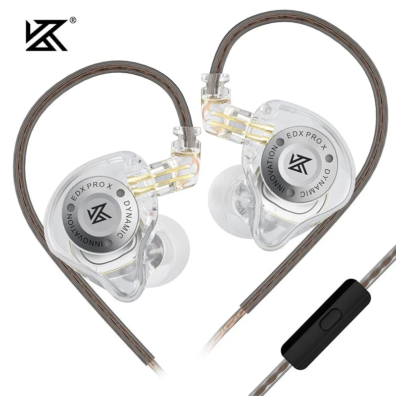 KZ EDX PRO X high-performance 10mm dynamic Hifi in ear sports music live monitoring wired headphones