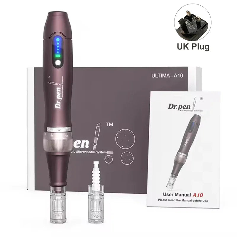 Original Dr.pen Ultima A10 With 2pcs Cartridge Wireless Skin Care Derma Pen Micro Microneedle Skin Pen Skin Rejuvenation Machine