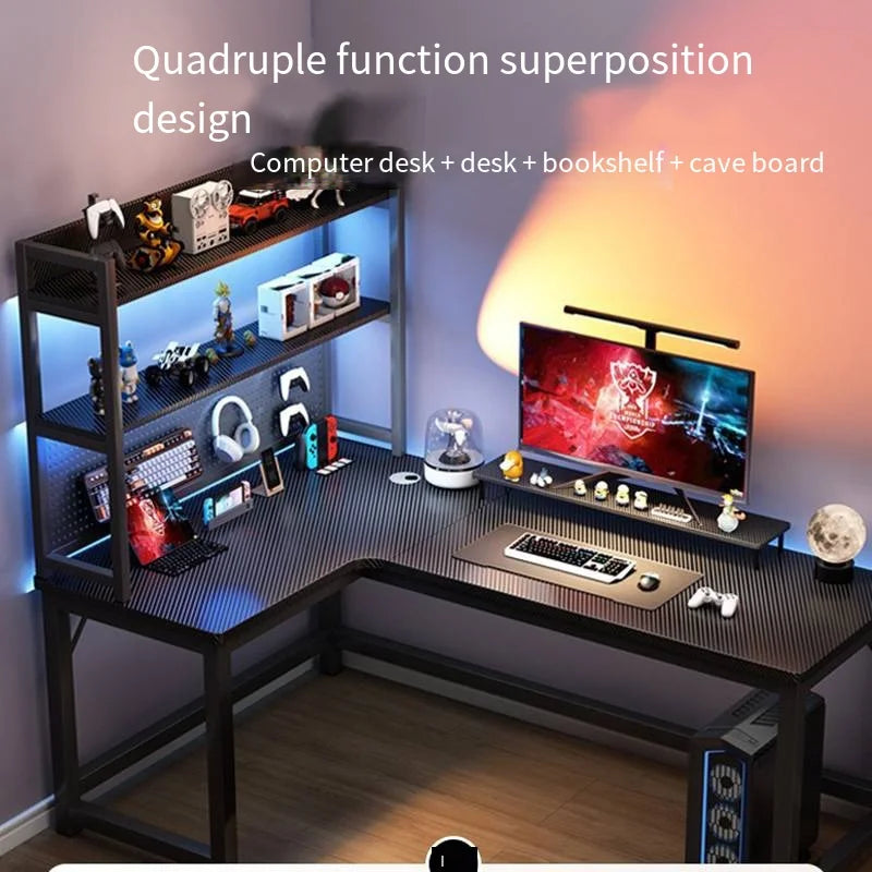 Creative Corner Computer Desks European Office Furniture Double Table Internet Cafe Gaming Desk Home Bedroom Wooden Study Table