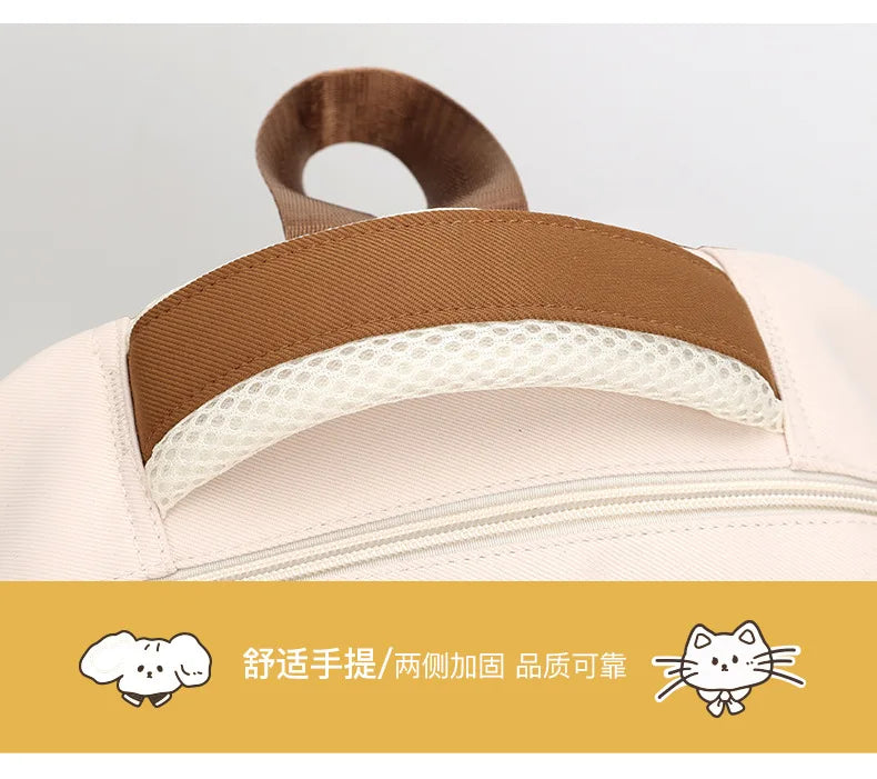 Capibara Cute Backpack Girl Anime Capybara Letter A-Z School Bags Kids Outdoor Sport Shoulders Bag Travel Rucksack Children Gift