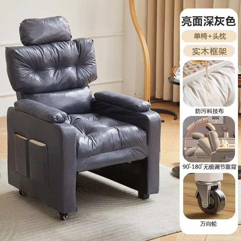Sofa Computer Chair Sitting Comfort Home Lazy Chair Can Lie in The Bedroom Internet Cafe Single Lazy Sofa Gaming Chair