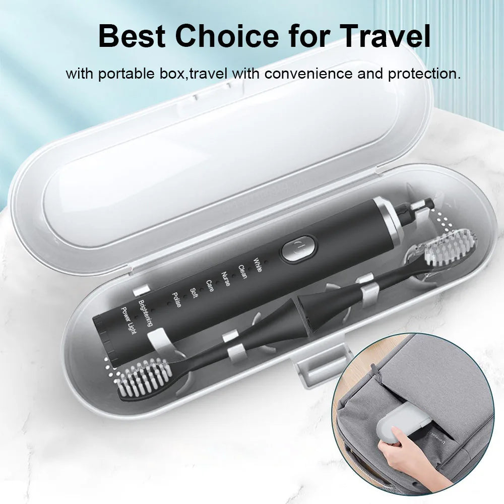 Electric Toothbrush Sonic Electric Toothbrush For Teeth Brushes Vibration Dental Tooth Cleaner USB Rechargeable Tooth Brush Case