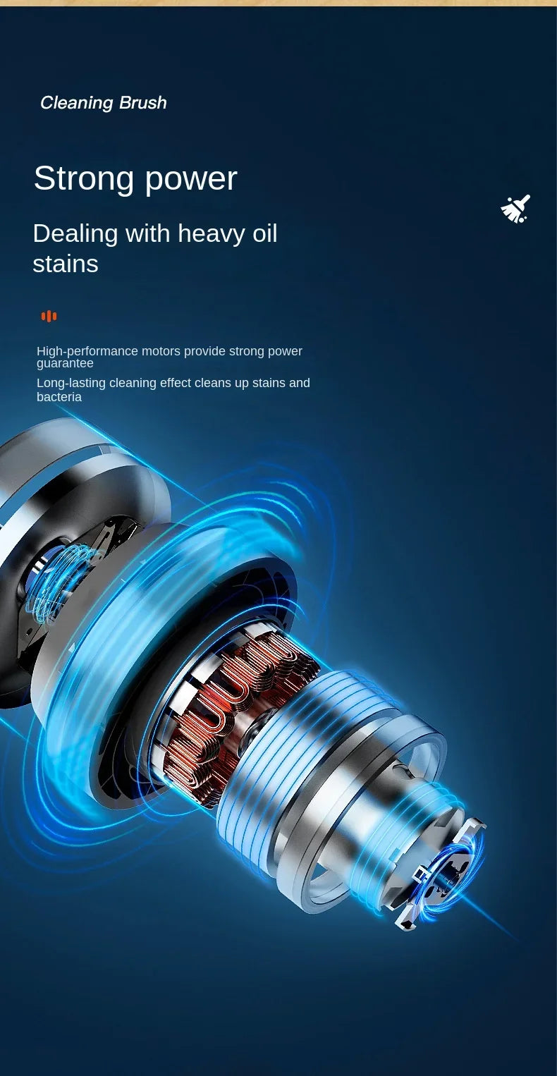 New Style Electric Cleaning Brush 5 in 1 Electric Multi-functional Home USB Automatic Cleaning Brush for Kitchen & Bathroom