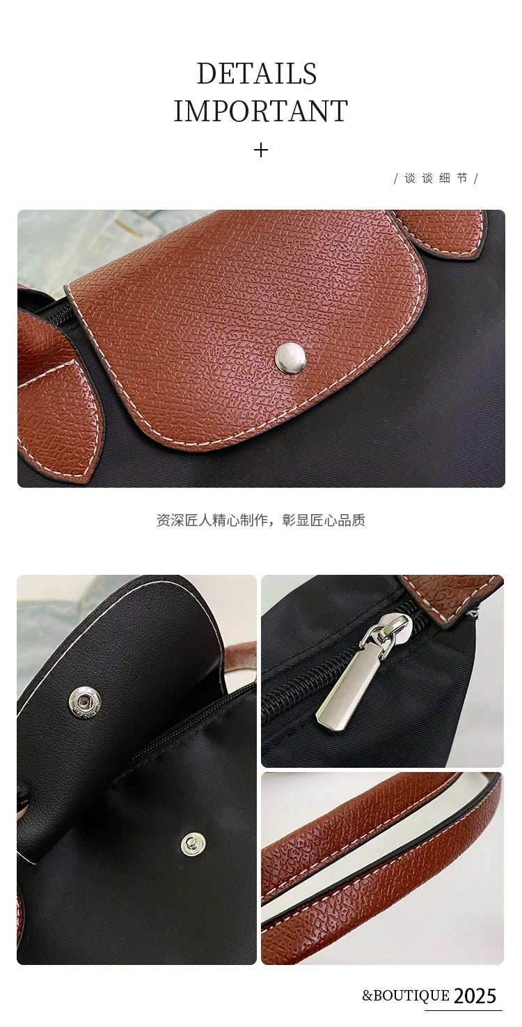 Women's shoulder bag new large-capacity tote bag armpit bag female Longxiang bag fashionable handbag