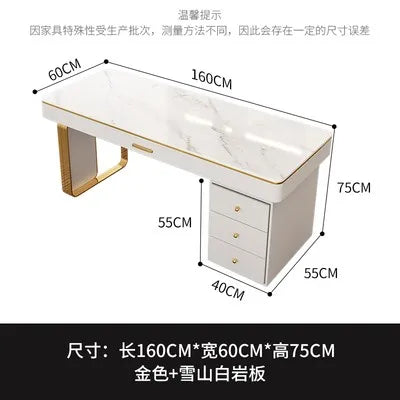 Modern Luxury Rock Slab Room Desks Gaming Desk Computer Desk Office Table Gaming Table Motion Study Computer Desks Furniture