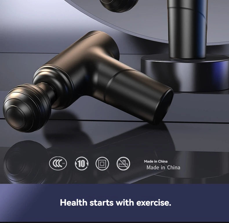 2025 New Mini Double Headed Fascia Gun Portable Fitness Muscle Electric Massage Gun Relaxing Cervical Fascia Gun