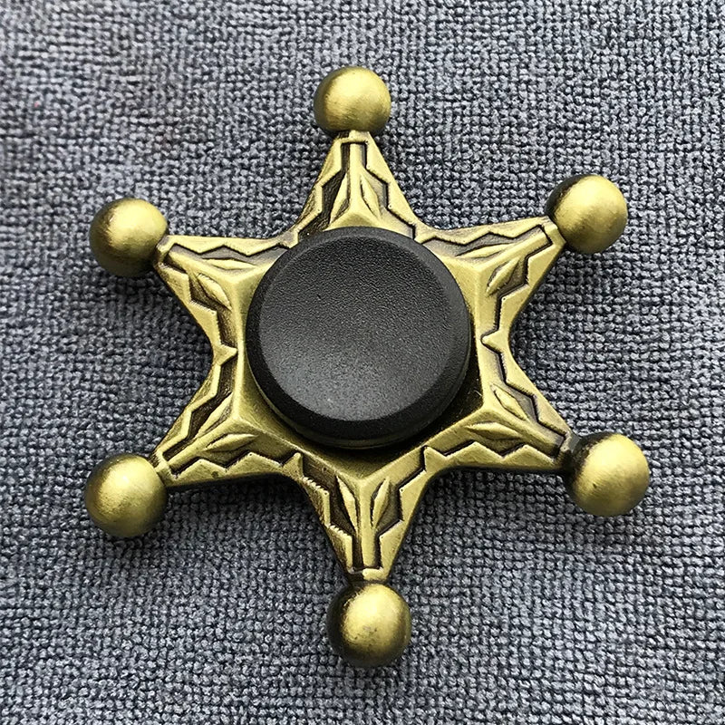 New Bronze Metal Alloy Fidget Spinner R188 Mute Bearing Hand Spinner Fingertip Gyro Stress Relief Toys For Kids Adult