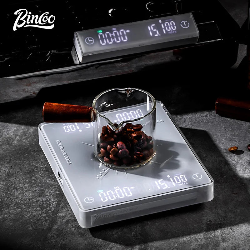 Bincoo Bluetooth Coffee Scale Precision Kitchen MINI Smart Digital Scale Small Electronic Scale Portable Barista Accessories