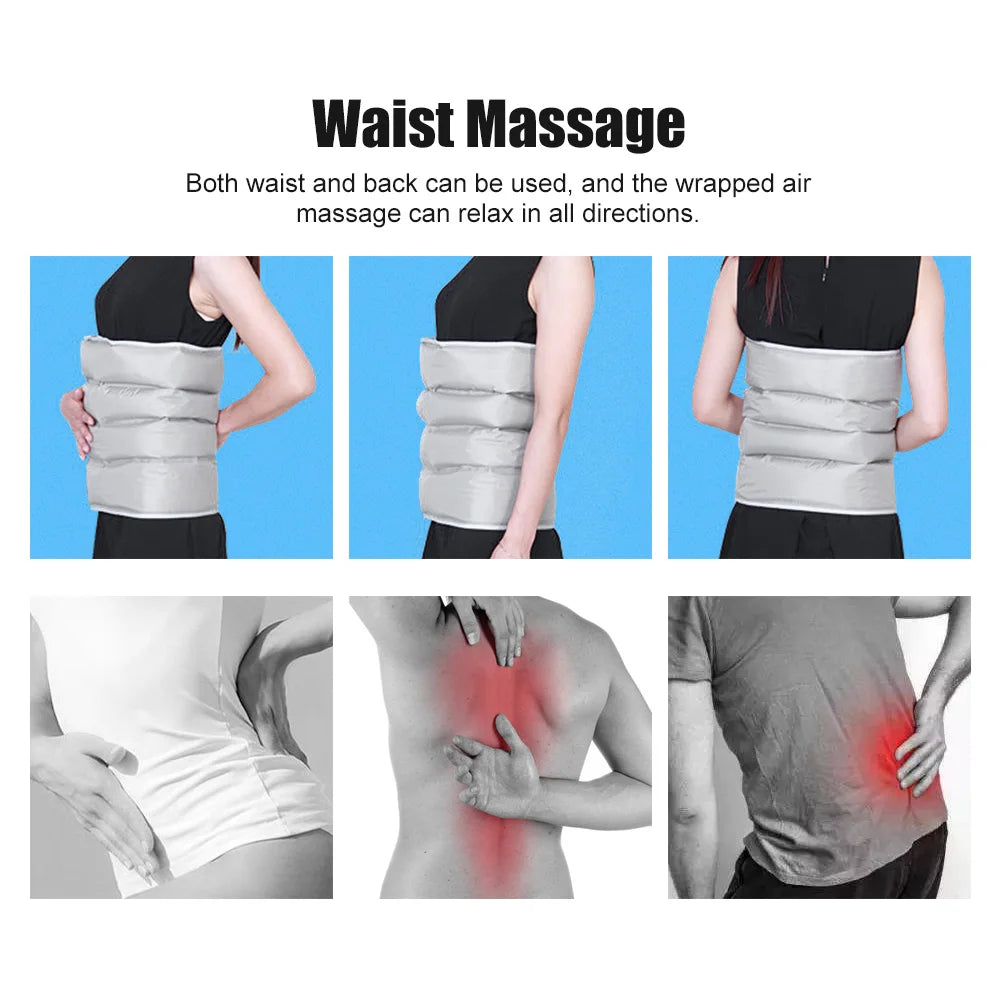 6 Air Wave Electric Massager Lymphatic Drainage Vacuum Therapy Pressotherapy Machine Muscles Relax Leg Arm Waist body Massage