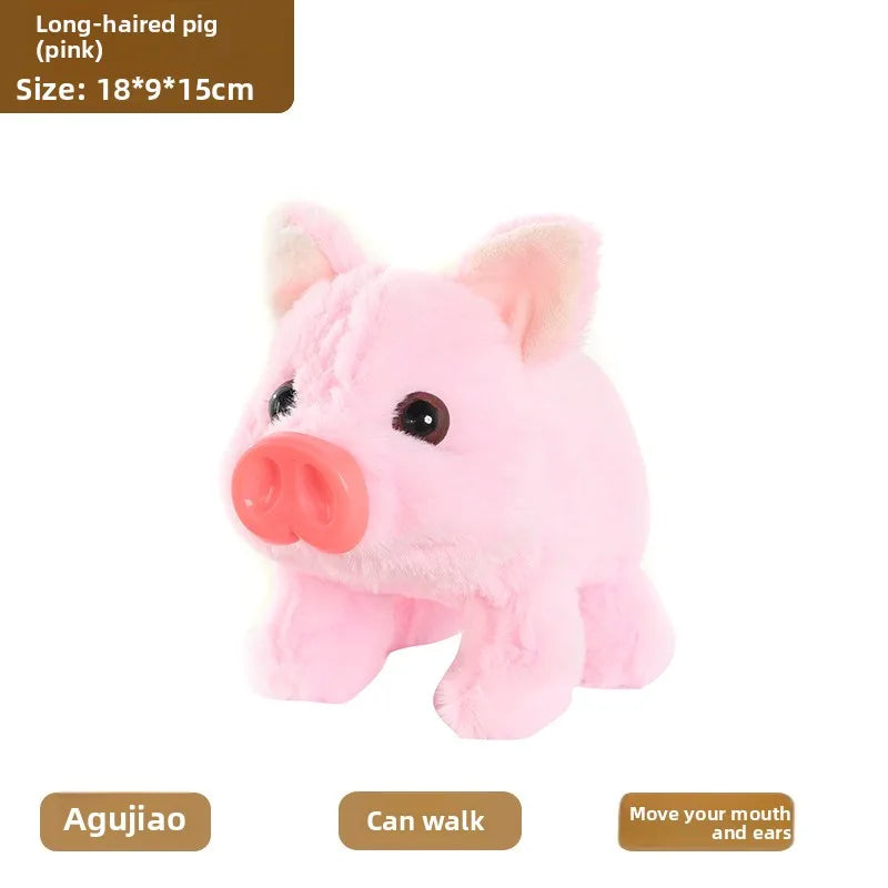Electric Plush Leash Pig Simulation Called Walking Swing Electronic Pet Play House Doll Children's Toyshuggywuggytańczący kaktus